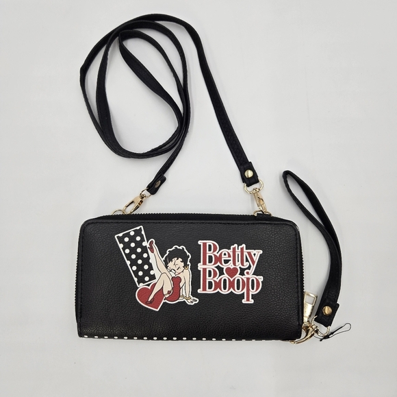 Betty Boop Wallet Wristlet Crossbody - Picture 1 of 9